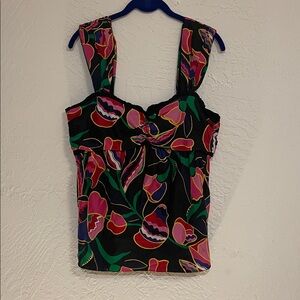 Marc Jacobs y2k silk floral blouse size 12